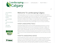 Tablet Screenshot of landscapingcalgary.net